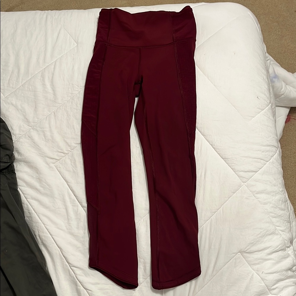 lululemon athletica Burgundy Leggings
